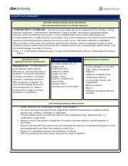 Vsim Marilyn Hughes Docx Concept Map Worksheet Describe Disease