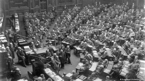 Erste Reichstagssitzung Vor Jahren Dw