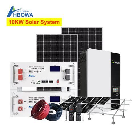 Hybrid Solar Energy System 10kw 3 Phase Solar Energy Storage Systems 10kwh 20kwh Lithium Ion