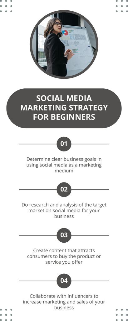 Step By Step Social Media Marketing Strategy Online Infographic Template Vistacreate