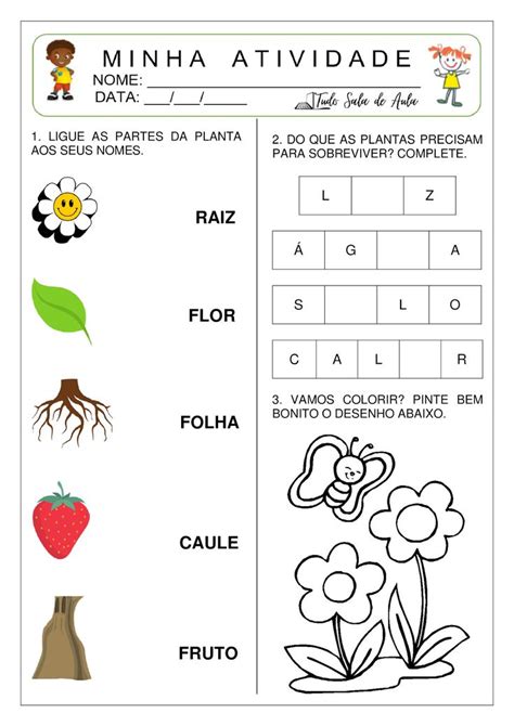 Atividade Sobre A Natureza Para A Educa O Infantil Em