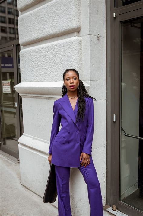 How To Style A Pant Suit For Women Purple Suits Suits For Women