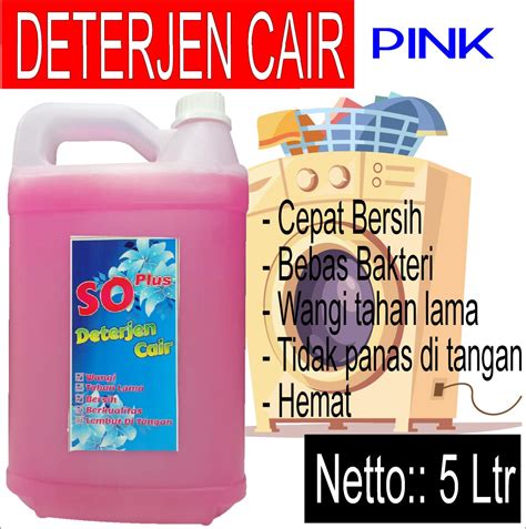 Cod Terlaris Deterjen Cair Liter Soplus Pink Lazada Indonesia