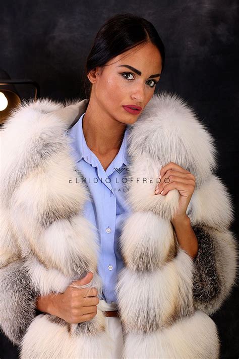 Pelz Pelzmantel Jacke Milano Fashion Fuchs Mantel Fur Coat Fox Volpe