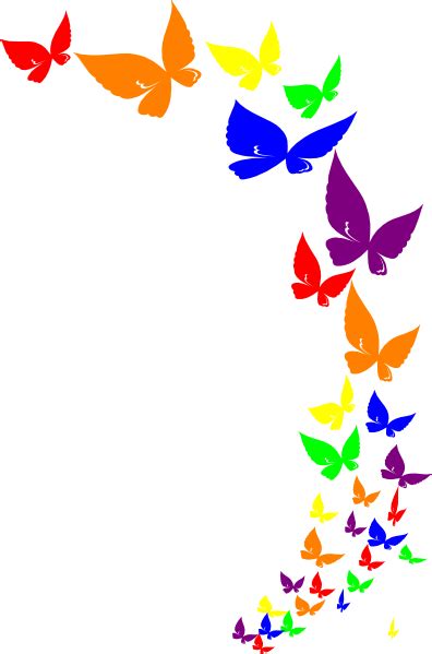 Rainbow Butterfly Clip Art At Vector Clip Art Online