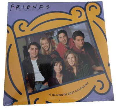 friends  month wall calendar collectible  sealed ebay