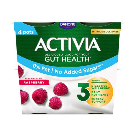 Fat Free Raspberry Yogurt Activia Uk