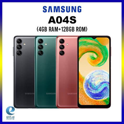 Samsung Galaxy A04s Smartphone 4gb Ram 128gb Rom 65” Infinity V Display50mp Camera Capture