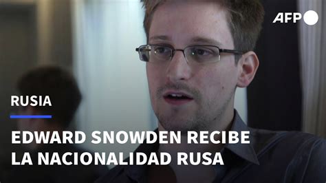 Putin Otorga La Nacionalidad Rusa A Edward Snowden AFP YouTube