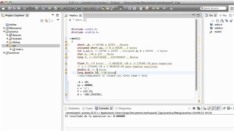 Tutorial C Tipos De Datos En C Enteros Y Reales YouTube