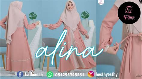 More Elegant And Beautiful With Alina Dress By Fauz Hijab Youtube