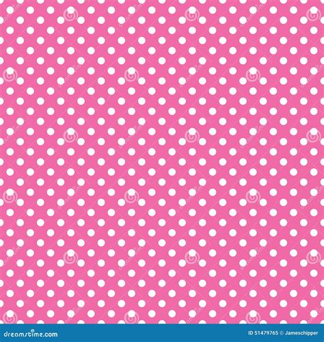 Seamless Pink Polka Dot Background Stock Vector Illustration Of