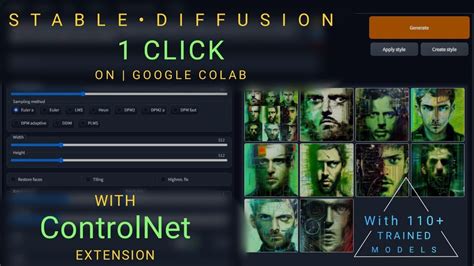 Stable Diffusion On Google Colab With Controlnet Extension Click