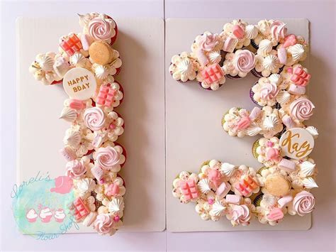 Cupcake Number Cake Design Carmela Ransom