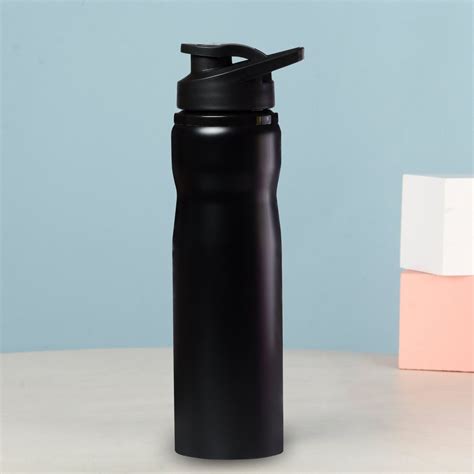 Tupperware Stainless Steel Metal Sipper Water Bottle Cylinderical