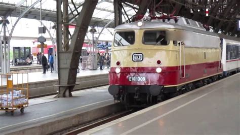 Köln Hbf National Express Zug mit E10 TEE Waggon n Wagen und 2 Lok