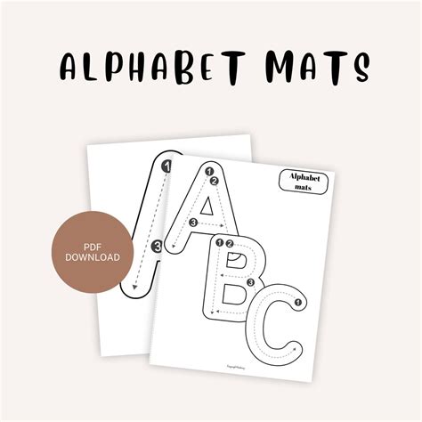 Alphabet Mats Alphabet Placemat Alphabet Letters Alphabet - Etsy