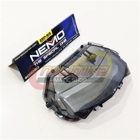 Jual Mika Stoplamp Nemo Smoke Kaca Lampu Rem New Aerox Connected