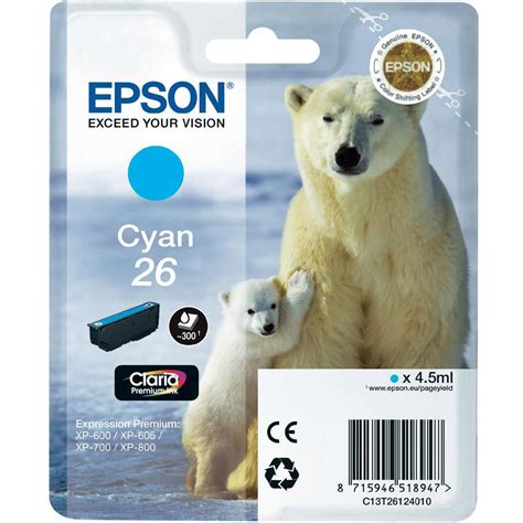 Original Epson Black Ink Cartridge C T T Polar Bear