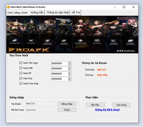 Hack Mod Cabal Return Of Action Thành Công 100