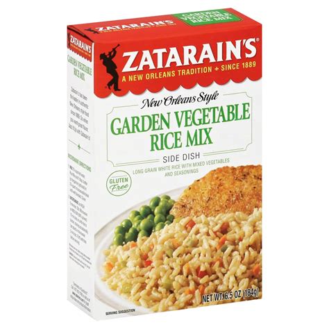 Zatarain S Garden Vegetable Rice Mix Shop Rice And Grains At H E B