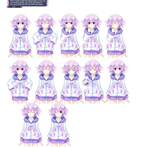 Neptunia Neptune Dialogue Sprite Sheet By Nickthegamemaster On Deviantart