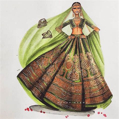 Indian Fashion Design Sketches Sherryl Macartney