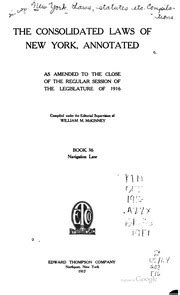 McKinney S Consolidated Laws Of New York Annotated By New York State