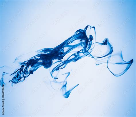 jetstream deep blue ink in water Stock Photo | Adobe Stock