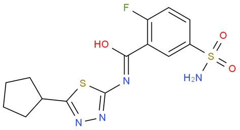 N Cyclopentyl Thiadiazol Yl Fluoro Sulfamoylbenzamide