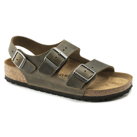 Birkenstock Milano Oiled Leather Faded Khaki | Birkenstock & More