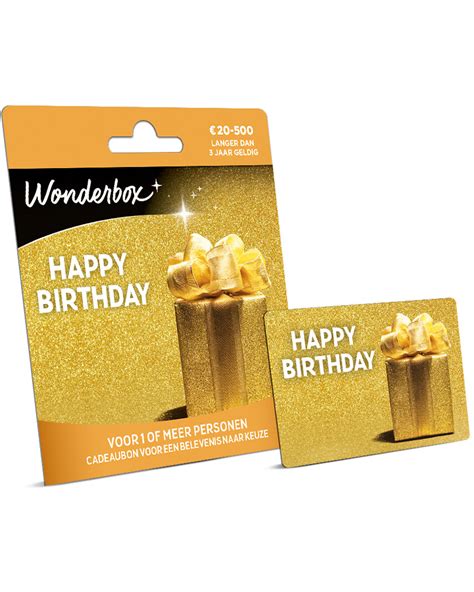 Beleveniscadeau Happy Birthday Wonderbox