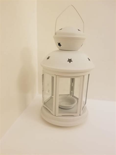 Ikea Rotera Lantern For Tealight Candle White Home