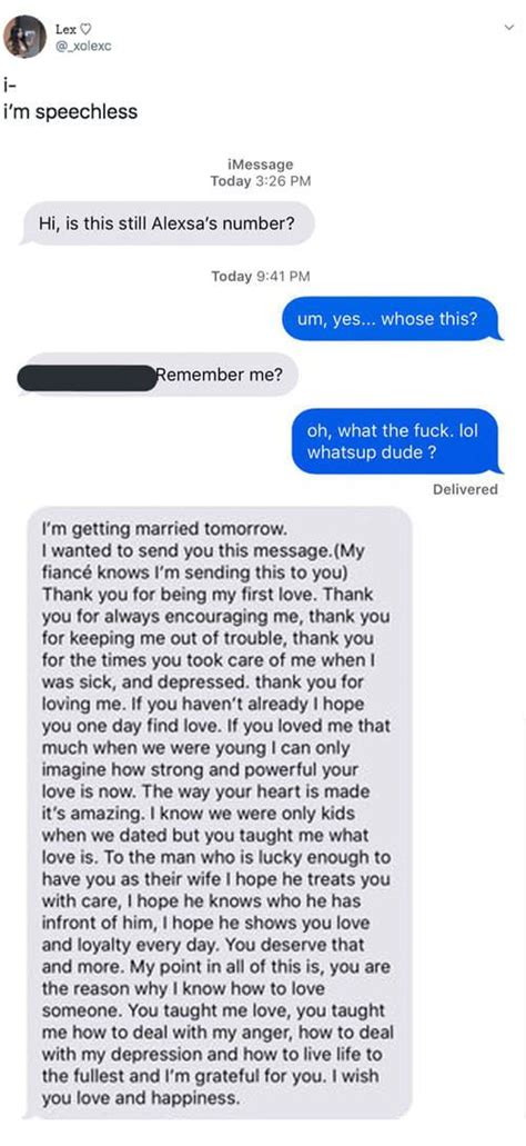 This Woman Got A Text From Her Ex Right Before His Wedding Day And It