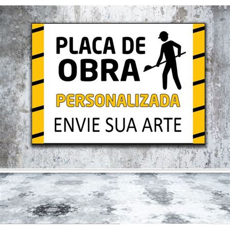 Placa De Obra Personalizada KRadesivos