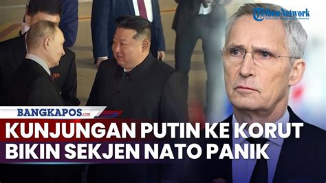 Sambutan Mesra Kim Jong Un Untuk Putin Saat Tiba Di Korut Bikin NATO