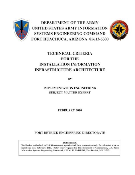 PDF Technical Criteria For I3A Fort Campbell Criteria For The I3A