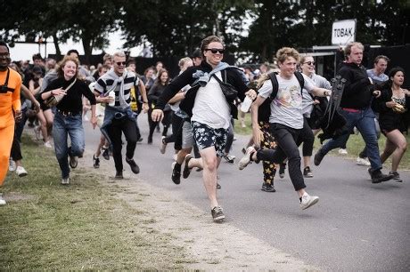 Festivalgoers Run Through Gate Opening Roskilde Editorial Stock Photo - Stock Image | Shutterstock