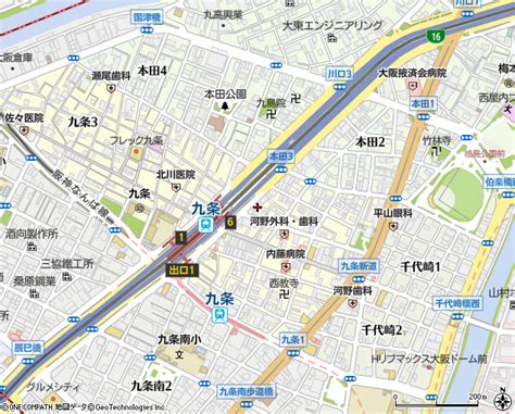 中央大通（大阪市道路名）の住所・地図｜マピオン電話帳