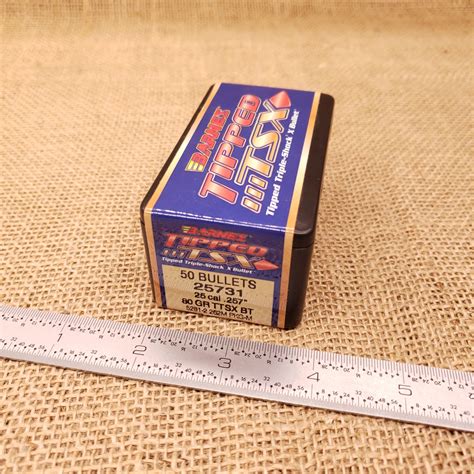 Nos Barnes Caliber Gr Ttsx Bt Projectiles Box Of Old