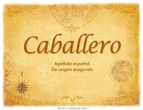 Caballero Tarjetas De Apellidos Con C