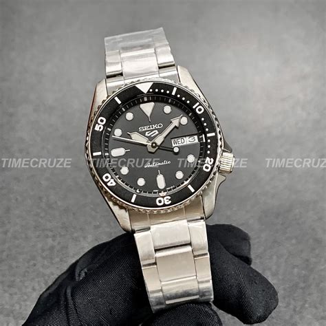 Time Cruze Seiko 5 Sports Srpk29k1 Automatic 38mm Black Dial