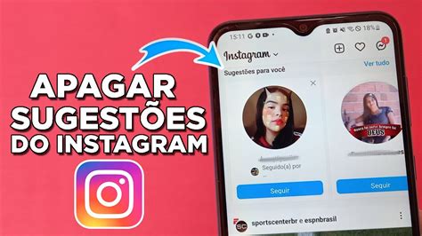 Como apagar sugestões do instagram Rápido e Fácil YouTube