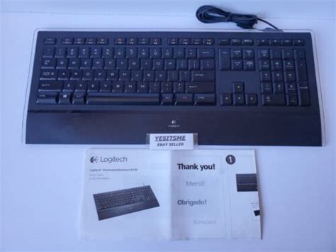 Logitech Y Uy95 Wired Keyboard K740 Illuminated Testedworking