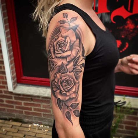 80 Amazing Rose Sleeve Tattoo Ideas