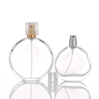 Wholesale Perfume Glass Bottles Ml Ml Luxury Refillable Flat Round