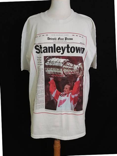 Collectibles Mens L Vintage Detroit Red Wings Stanley Cup Champs