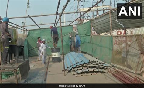 Farmers Protest News Farmers End Protest Start Removing Tents From