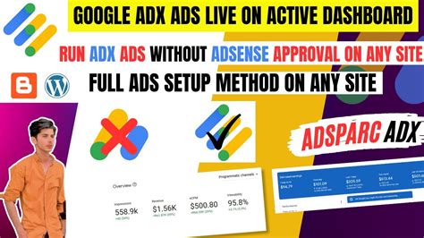 Google ADX And Active Dashboard Full Ad Setup Method 2024 Run ADX Ads