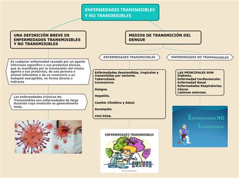 Calam O Mapa Conceptual De Enfermedades Transmisibles Y No